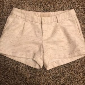 Gold and cream Banana Republic shorts